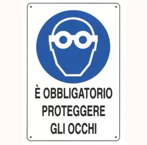 CARTELLO ALL. OBBLIGO PROTEZIONE VISIVA 0180.21.00 D&B